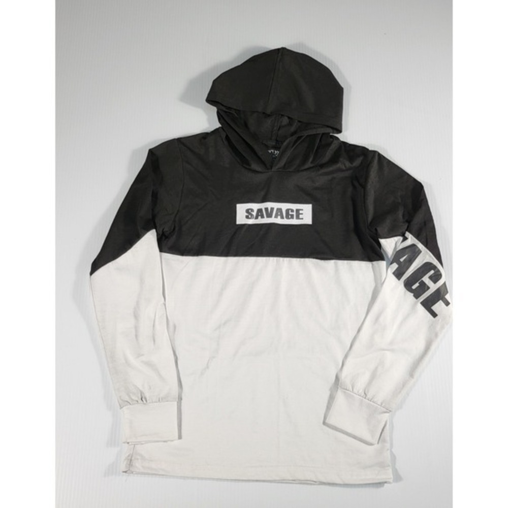 Brooklyn Laundry Savage Hoodie Long Sleeve Color Block Top M 10/12